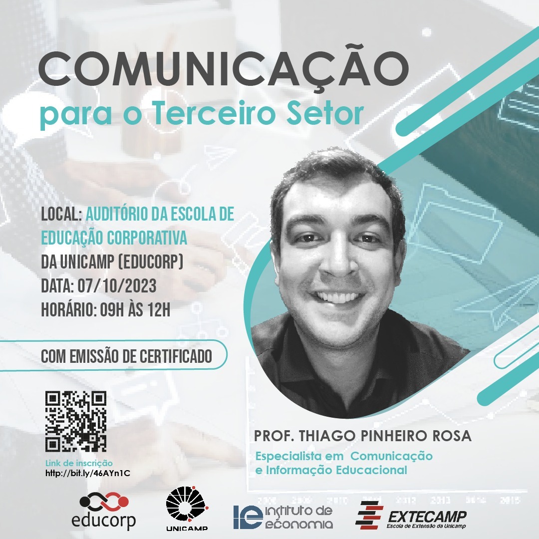 Palestra Comunicação para o Terceiro Setor  Prof Thiago Pinheiro 