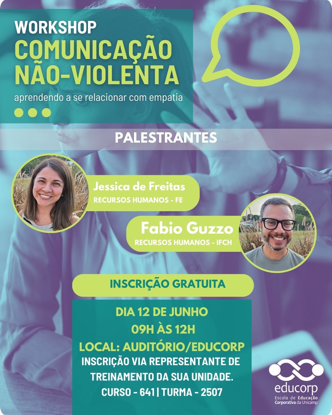 Workshop | Conhecendo a Comunicação Não-Violenta.