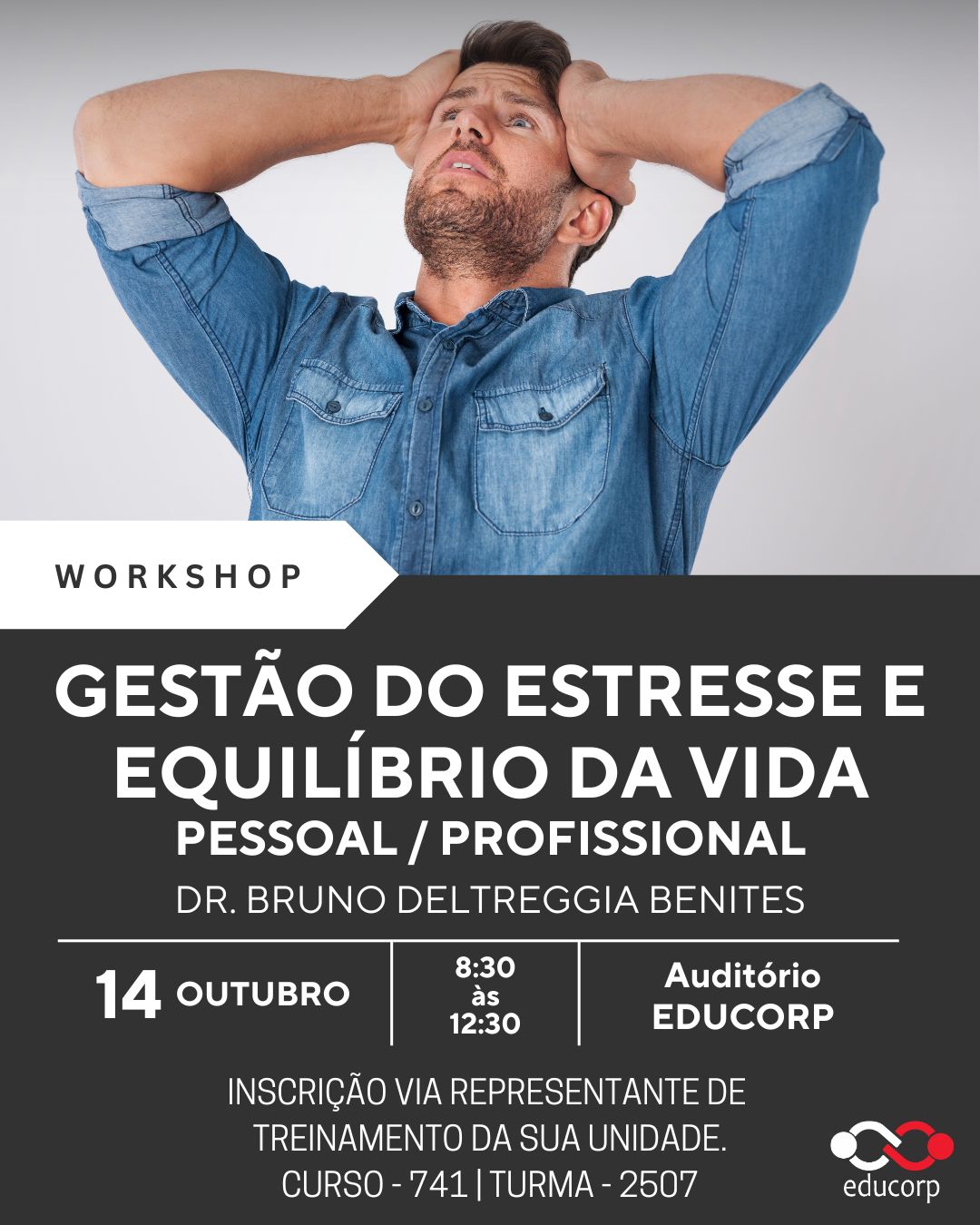 Workshop - Gestão do estresse e equilíbrio vida pessoal/profissional