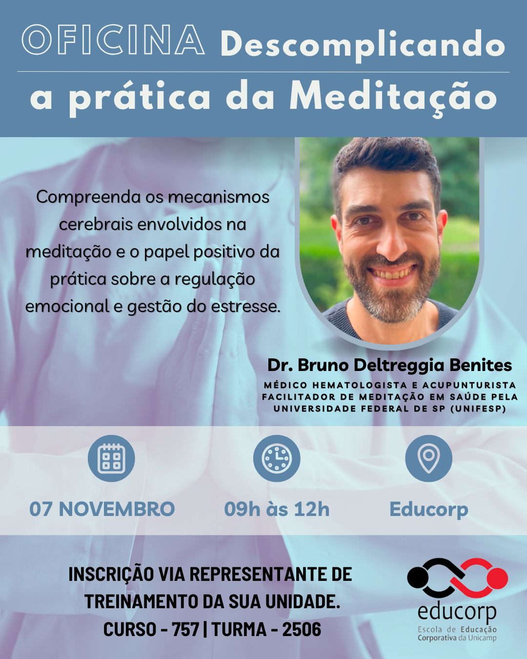 Oficina Descomplicando a Prática da Meditação