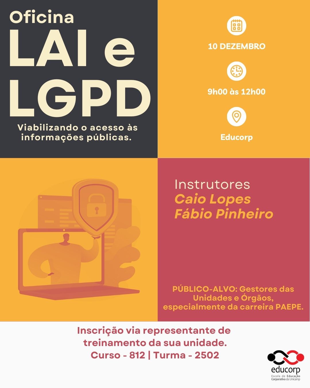 Oficina de LAI e LGPD: viabilizando o acesso às informações públicas